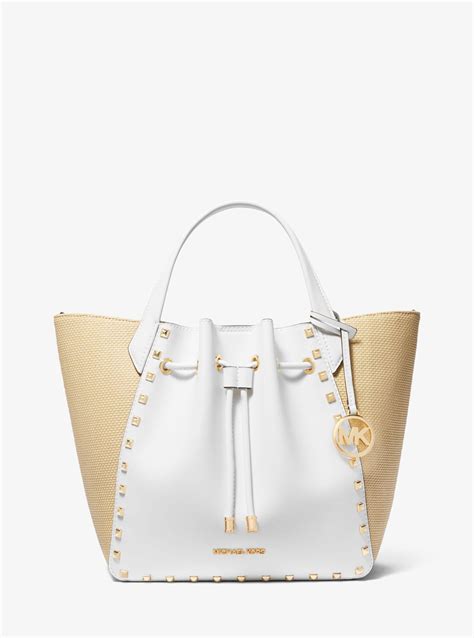 michael kors large bucket bag with studs|Michael Kors phoebe large tote.